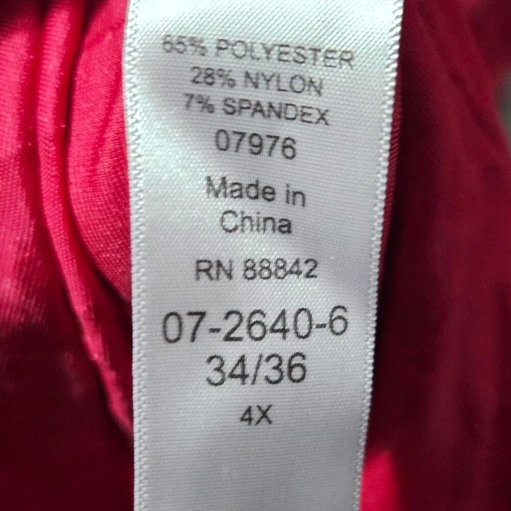Ellos Women's Red and Pink Blouse - Picture 6 of 8